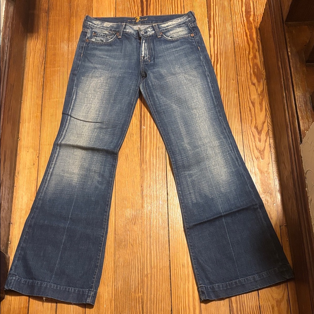 7 For All Mankind DOJO Distressed jeans size 29 y2k vintage